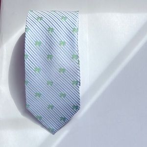 Southern Tide Blue Seersucker Silk Tie